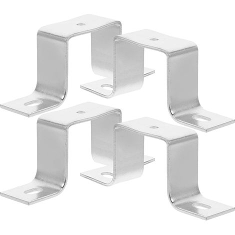 en U en acier inoxydable pour rail plat M5 lot de 4 fixation (1/5)