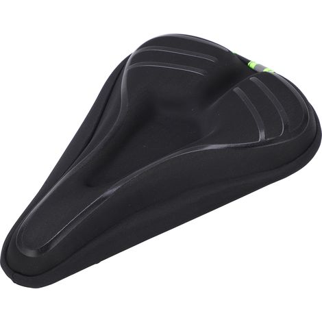 Ultraweicher Silikon-Gel-Sattelbezug, Polster für Mountainbikes und Rennräder, Schwarz (1/5)