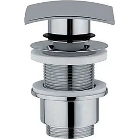 PILETTA CLIC CLAK CON TAPPO IN OTTONE QUADRATA CROMATA SENZA TROPPO PIENO 11/4   Idroweb