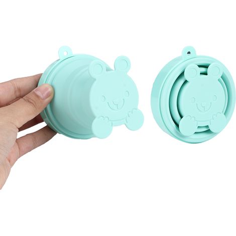 Tasse pliable portable de 170 ml avec couvercle, idéale pour les voyages. (1/5)