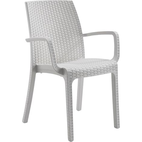 SEDIA INDIANA cm. 59x57x86 h col. Bianco