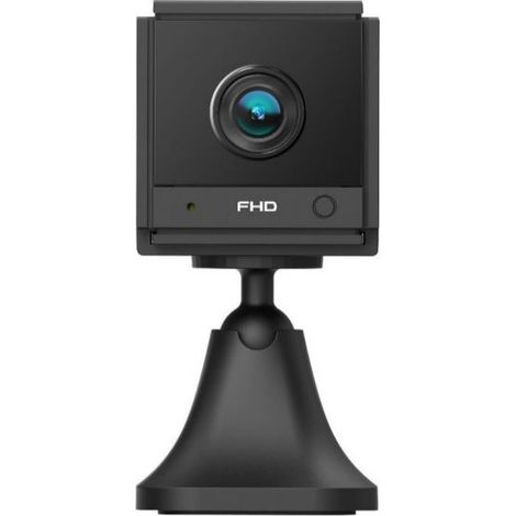 Camera De Surveillance Sans Fil - 2 MP - Détecteur PIR Humain - Vision Nocturne IR 5 M - Audio Bidirectionnel - Batterie 2000 mAh - Stockage MicroSD Jusqu'à 512 Go - Noir (1/5)