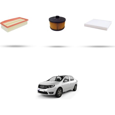 Kit tagliando 3 filtri compatibile con Dacia Logan II 1.0 Tce 74kw dal 2019 (1/5)