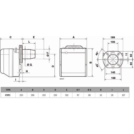 Brûleur fioul bas NOX Gulliver BGK1 - 18 à 35 kW - RIELLO : 3737006