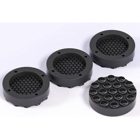 Lot de 4 amortisseurs de vibrations en caoutchouc antidérapant pour machine à laver et sèche-linge – tapis universel anti-bruit (1/5)
