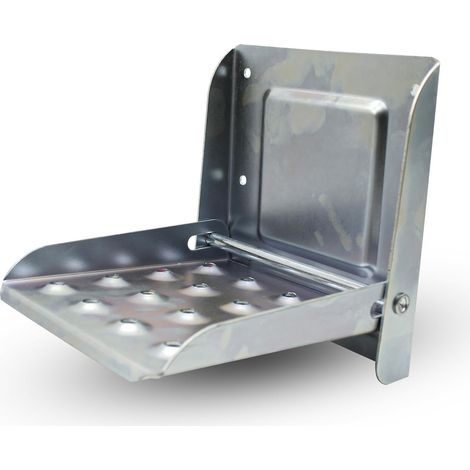 Convient pour les échelles pliantes de camion Lot de 1 Échelle de remorque 192 x 172 x 189 mm Acier galvanisé Accessoire pour camion Pour échelles de remorque, accessoires de camping-car, échell (1/3)