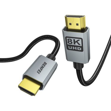 Câble HDMI 8K 2,1 - 3 m - Certifié Ultra HD - 8K à 60 Hz / 4K à 240 Hz - Câble HDMI 8K 2,1 - 3 m - Certifié Ultra HD - 8K à 60 Hz / 4K à 240 Hz (1/5)