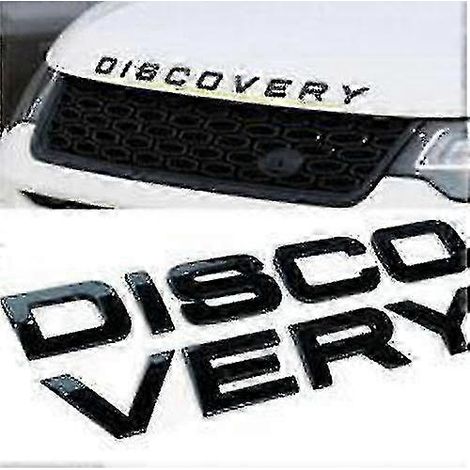 L'autocollant noir brillant Discovery peut être appliqué sur la calandre, le capot ou l'arrière.