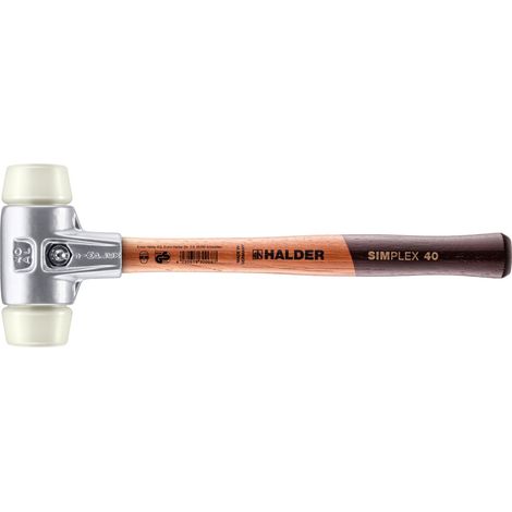HALDER SIMPLEX Schonhammer Ø 40 mm Nylon mit Aluminiumgehäuse (1/5)