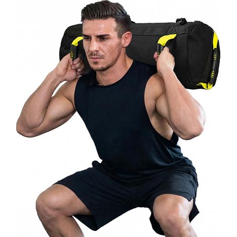 Sac de Sable Fitness, Réglable Lesté Formation Sac de Sable Intensif Sacs à Poignées pour Exercice Contrôle de l'équilibre de la Puissance (1/5)