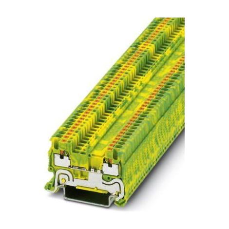 Connettore di protezione per binario a 2 fili 0,14-1,5 mm² verde-giallo PT 1.5/S-PE 3208139