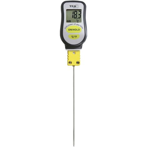 TFA Dostmann Einstichthermometer Messbereich Temperatur -20 bis 300 °C Fühler-Typ K sekundenschnel