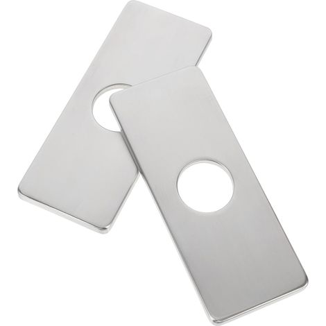 Plaque de Robinet en Acier Inoxydable 4 Pouces, Lot de 2 Pièces (1/5)
