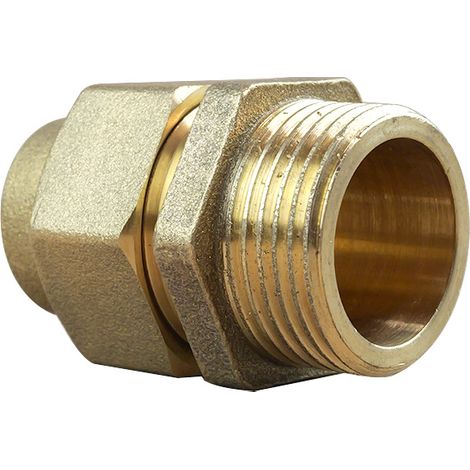 Raccord union 3 pièces 341 GCU mâle 3/4" (20/27) - Tube Cuivre Ø16 - Arcanaute (1/3)
