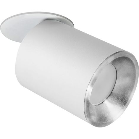 Spot encastré orientable GU10 blanc/argent Polux Pallas (1/4)