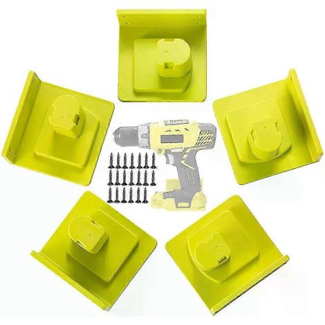 5-teiliges Werkzeughalter-Set, passend für Ryobi 18V Bohrmaschinen, Werkzeughalter, Aufhänger, Aufbewahrungszubehör für Elektrowerkzeuge, Werkzeughalterung für Werkstatt und Garage – JXLGV (1/5)
