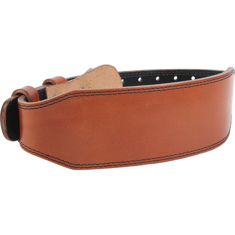 Ceinture d'entraînement pour soulevé de terre, ajustable, pour hommes et femmes, marron.