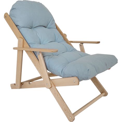 Akzentsessel, Relaxsessel, verstellbare Rückenlehne, Buchenholzrahmen, bis 120 kg, Hellgrau