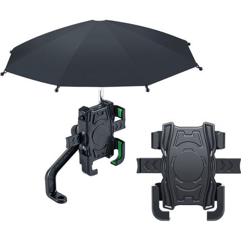 Petit parasol imperméable pour vélo, moto ou voiture (batterie). (1/3)