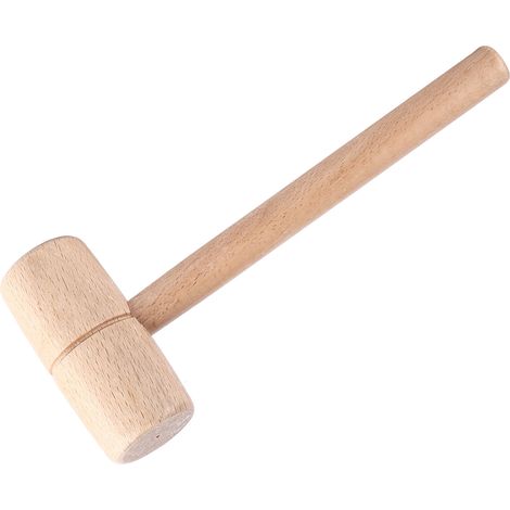 Maillet en bois de hêtre massif, outil de menuisier à tête ronde pour le bricolage (1/5)