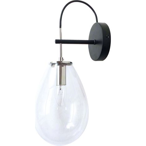 Applique Fondi goccia vetro trasparente 1xE14 Light Prestige