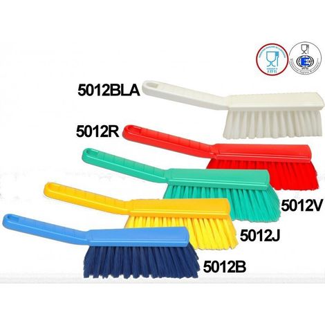 Balayette Professionnelle Droite BROSSEHYGIEN 27cm – Fibre PBT Souple Bleue – Hygiène Alimentaire HACCP – Fabriquee en France