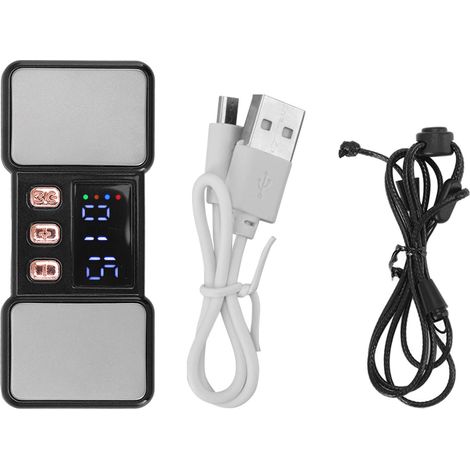 Stimulateur Digital à Micro-courant pour Articulations et Ongles, Appareil de Massage Électrique Bureau Domicile Noir Métallisé (1/5)