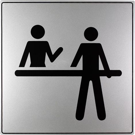 Plaque de porte Réception - Gamme Iso 7001 200x200mm - 4380124