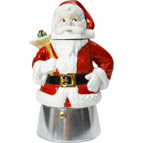 Mongardi 9057C99 Caffettiera Babbo Natale, 12 Unità