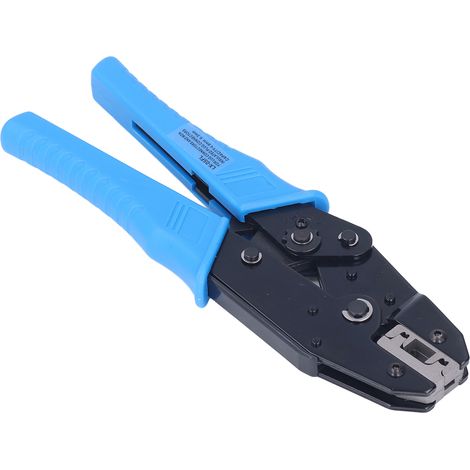 Pince à sertir à cliquet à verrouillage automatique pour cosses isolées de calibre 3/6 AWG pour raccordement de ligne (1/5)