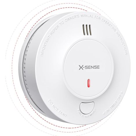Détecteur de Fumée Interconnecté par Radio, SD19-W, Lot de 1 Portée de Transmission Supérieure à 250 m, Série Link+, Conforme à la Norme EN14604 (1/5)