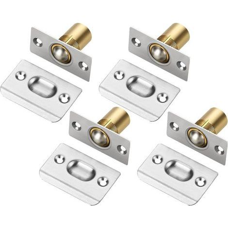 Quatre loquets à bille, verrou de porte réglable à bille, loquets de porte de meubles. (1/5)