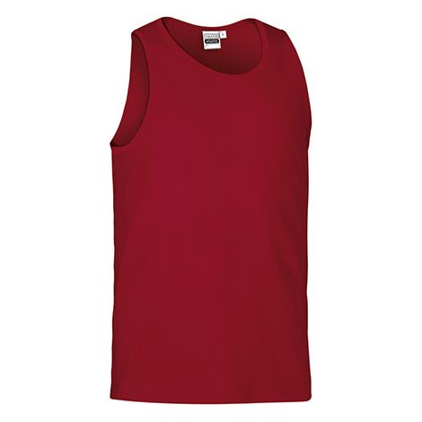 Camiseta sin mangas de corte clásico Atletic M Rojo loto