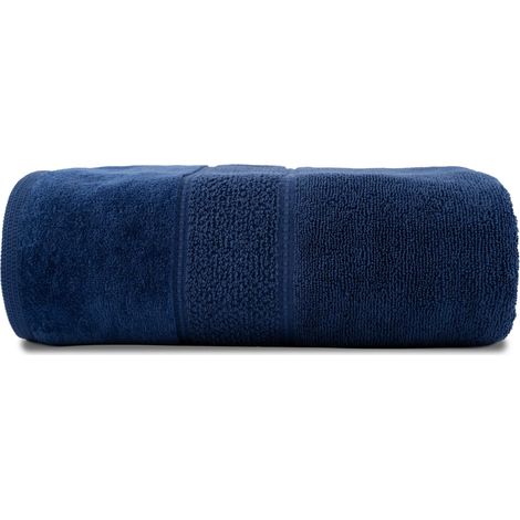 Asciugamano Mario 50x90 blu navy 480g 100% cotone (1/2)