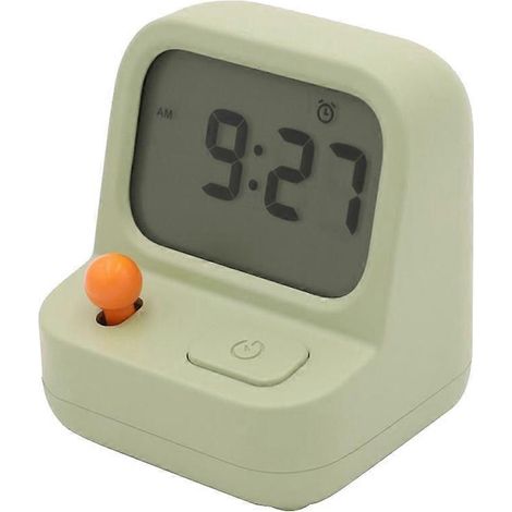 Réveil rétro mini console de jeux portable pour enfants, horloge numérique mignonne, horloge de bureau multifonctionnelle avec compte à rebours et fonction snooze (1/5)