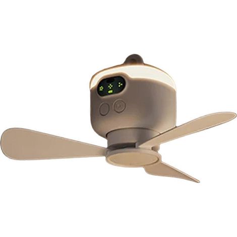 Ventilateur électrique de petit format pour lit de dortoir, tente de camping--- (1/5)