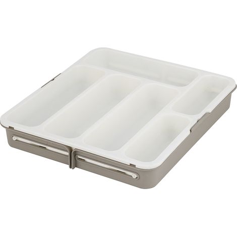 Insert de tiroir extensible Moderna, crème (1/2)