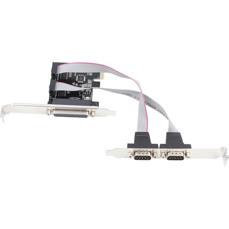 Carte PCI Express vers 2 Ports Série RS232 DB9 + 1 Port Parallèle LPT DB25 pour PC (1/5)
