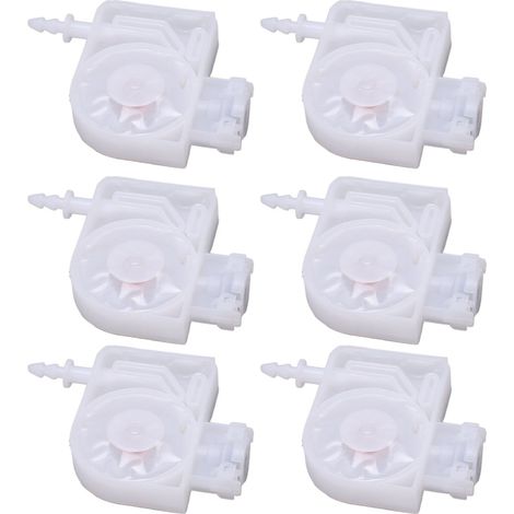 6 tampons d'encre de remplacement pour imprimantes 4880 DX5 DX6 DX7 4800 7800 7880 9800, bouchons blancs, kit de 6 pièces (1/5)