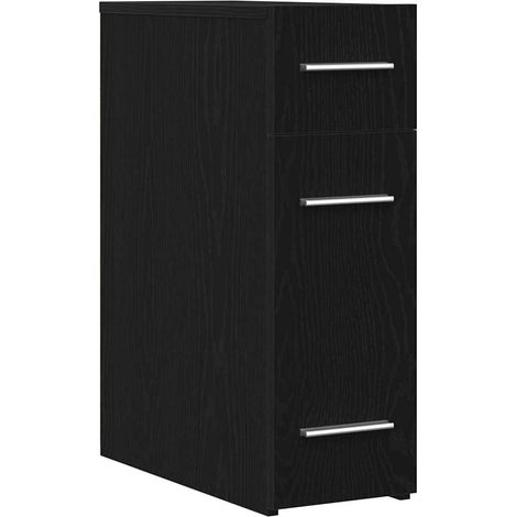 Maison Exclusive - Mobile da Farmacia Rovere Nero 20 x 45,5 x 60 cm