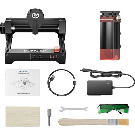 Graveur Laser, Haute Précision, Compatibilité avec Divers Matériaux, LONGER RAY5 Mini 2.5W, UE (1/2)