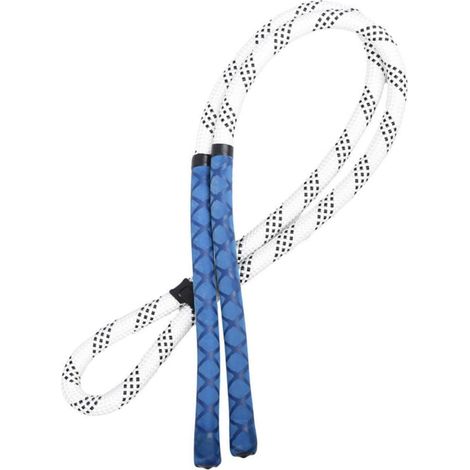 Corde d'entraînement au swing de golf, outil d'aide au swing, exercice portable de conditionnement, 98 cm, corde blanche à points noirs (1/5)