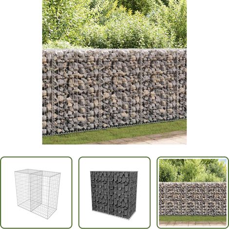 vidaXL Protection contre le vent - Panier de gabion Acier galvanisé 100x50x100 cm (1/5)