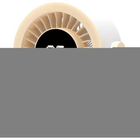 Ventilateur de Bureau Petit,Petit Ventilateur Oscillant  Sur Batterie Montage Murale Circulateur d'Air pour Maison Bureau Été Extérieur Camping (1/5)