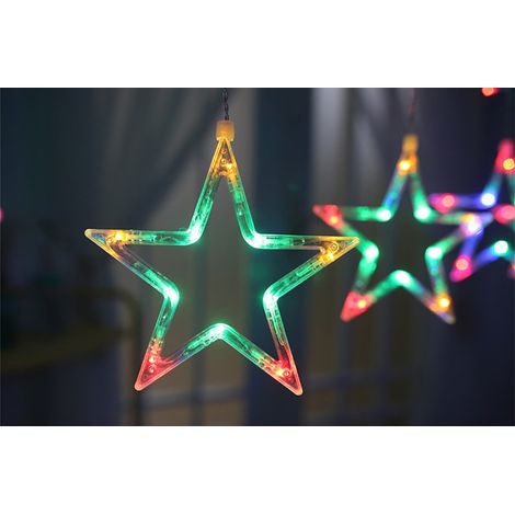 Guirlande lumineuse étoile 138 LEDs, décoration festive pour mariage et soirée. (1/5)