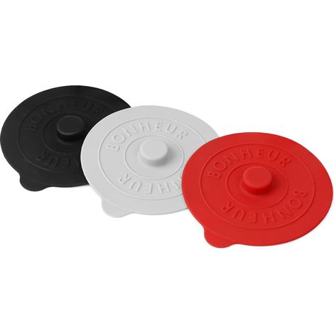 BEBUSINGOTO 3 Pièces Couvercles en Silicone, Couvercles de Tasse, Réutilisables Anti Poussière Cup Lid Couvercles, 9.5CM Couvercles, pour Maison, Extérieur, Tasse, Café (1/5)