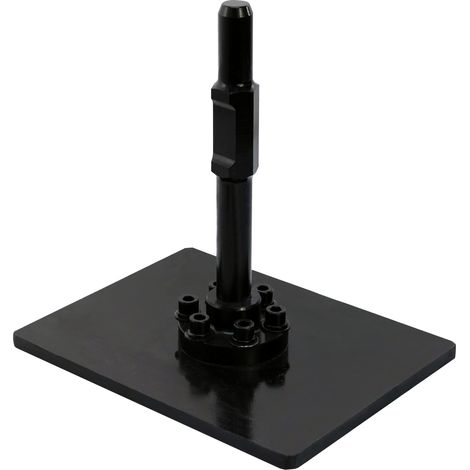 Plateau de compactage 26x20cm en acier, HEX30 pour marteau démolisseur/brise béton (1/5)