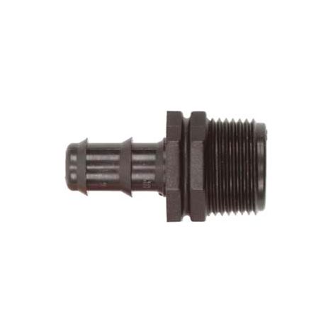 RACCORDO PORTAGOMMA CON FILETTO IN POLIPROPILENE- - ø mm.16x  M 1/2 - 20 pezzi