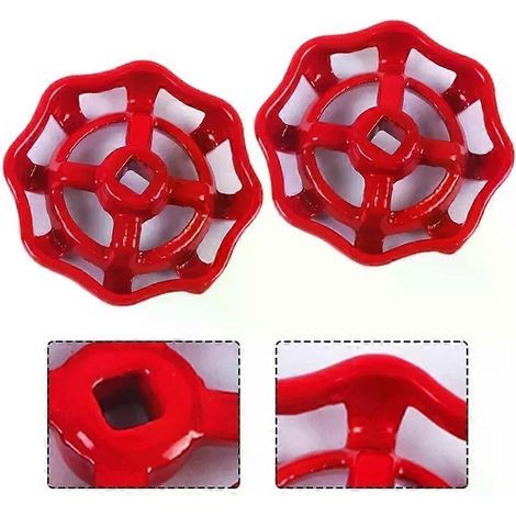 pièce Volant de vanne en fonte - Poignée en cuivre - Vanne à guillotine - Volant de vanne à globe 6 mm 7 mm 8 mm - Pièces de pompes (1/5)