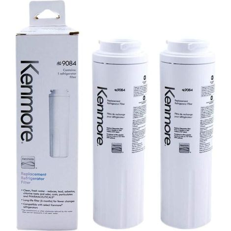2er-Pack Wasserfilter für Kenmore 9084 – Aktivkohle aus Kokosnussöl, kompatibel mit den Filtern 4, 9006 und 469006, 6 Monate Umtauschgarantie (1/4)
